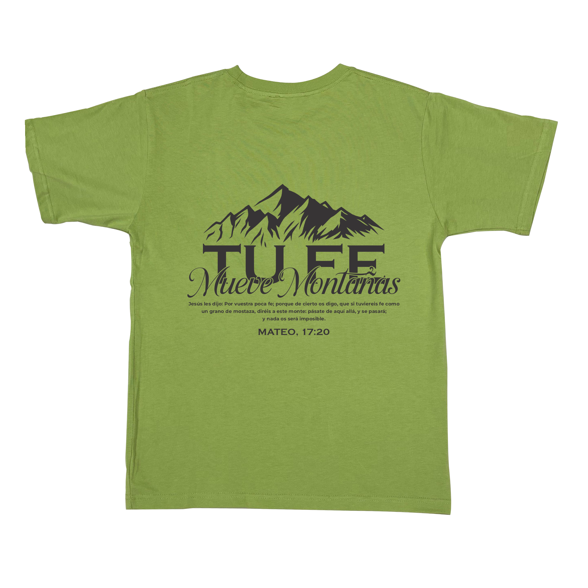Camiseta TU FE MUEVE  MONTAÑAS